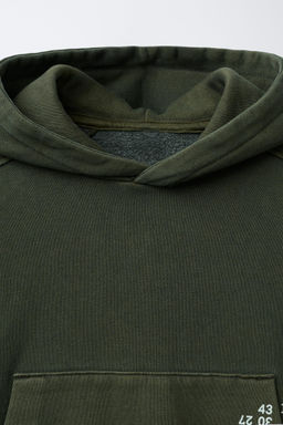 GARMENT DYED HOODIE - Zara фото 3