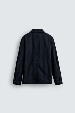 STRIPED JACQUARD OVERSHIRT - Zara фото 8