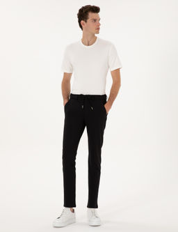 Siyh Slim Fit Beli Lastikli Kordonlu Jogger Kanvas Pantolon - Pierre cardin фото 3