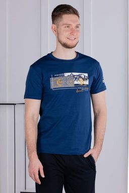 брюки спортивные 
 3.MMT003A-синий-тёмный - Iron man фото 2