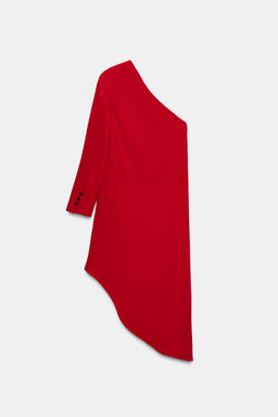 ZW COLLECTION ASYMMETRIC LONG DRESS - Zara фото 10