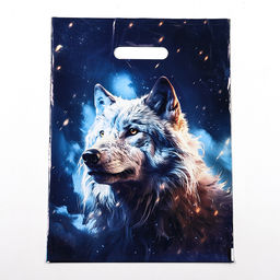 Цена за 20 шт. Пакет «Волк», полиэтиленовый с вырубной ручкой, 30×40 см, 50 мкм