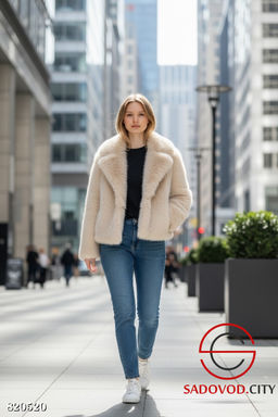 Шуба женская из искусственного меха