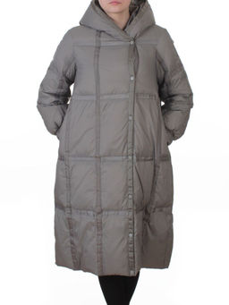 3065 GRAY Пальто пуховое зимнее женское (утиный пух) - Fashion фото 3