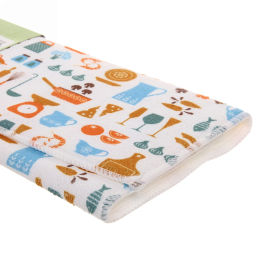 Цена за 2 шт. Коврик для сушки посуды 38*50см "Посуда"