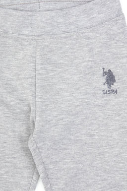 K_z _ocuk A__k Gri Melanj Tayt Sepette S_rpriz _ndirim - U.s. polo assn фото 5