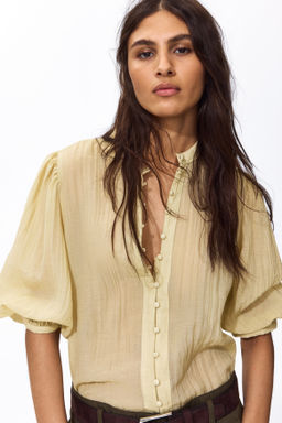 Blusa con mangas globo - H&m фото 3