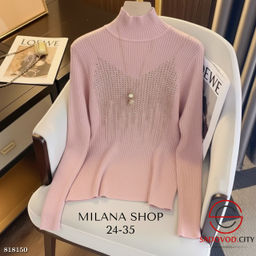 Кашемировая кофта со стразами - Bruno фото 5