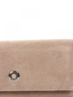 LACCOMA кошелек LA-1081-З-серо-бежевый натуральная замша