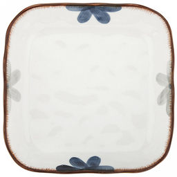 Аквилегия Тарелка глубокая фарфоровая 200х200мм h40мм, 800мл, квадратная, с деколью, волнистый край, отводка (Китай) - Домашняя мода фото 2