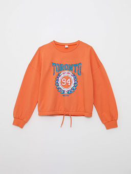 Bisiklet Yaka Bask?l? Uzun Kollu K?z ?ocuk Pijama Tak?m? - Waikiki фото 2