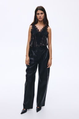 Top de tirantes con ribete de encaje - H&m фото 6
