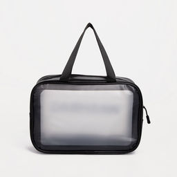 Косметичка-сумка на молнии для бассейна, большая, с ручками, с принтом Washbag, чёрная - Simaland фото 2