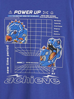 Dinozor Bask?l? Erkek ?ocuk Ti??rt