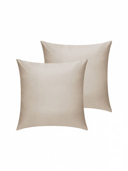 Наволочки сатин 70x70 (2шт) бежевый сатин