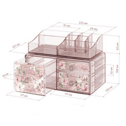 VAL JR-ORG-S3S8 Набор органайзеров, 2 шт., 23,4*15,3*10,8 см и 22,3*12,7*6 см, JARDIN, шт