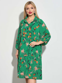 Платье 0060-28п зелёный - Dora фото 8