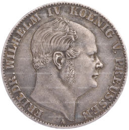 Монета 1 союзный талер 1859 года A Пруссия