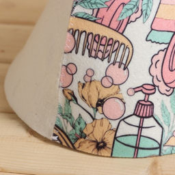 Шапка для бани Спа принт - Добропаровъ фото 2