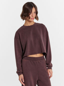 Комплект женский (джемпер, брюки) шоколадный с дизайнерским принтом шоколадная варка 192543 - Mark formelle фото 4