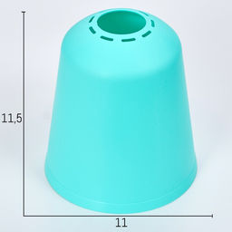 Цена за 2 шт. Плафон универсальный "Цилиндр"  Е14/Е27 лазурный 11х11х12см