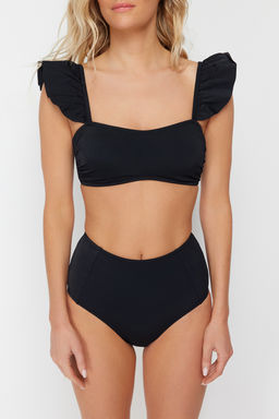 TRENDYOLMILLA Fusya Bralet F?rf?rl? Dokulu Yuksek Bel Hipster Bikini Tak?m? TBESS22BT0049 фото 24