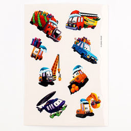 УЦЕНКА Блокнот - гравюра на новый год «Подарки», 10 листов, лист наклеек