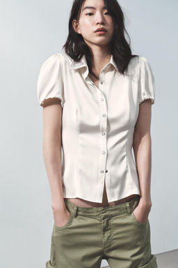 SATIN SHIRT - Zara фото 8