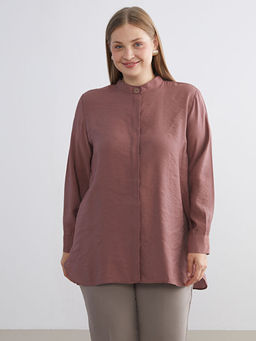 Oversize Modal Kar???ml? Kad?n G?mlek Tunik