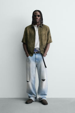 ABSTRACT PRINT RELAXED FIT SHIRT - Zara фото 9