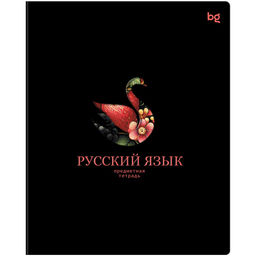Цена за 2 шт. Тетрадь 48л. ИНФОРМАЦИОННОЕ ПОЛЕ "Русский язык" (ТП5ск48_лс_вл 63879, BG) soft-touch ламинация, выб.лак