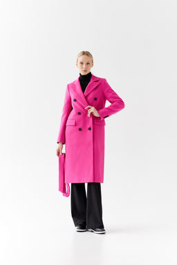 Пальто женское демисезонное 25775 (вино) - Kankan фото 20