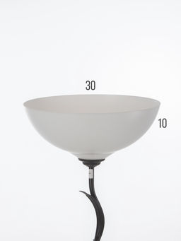 Светильник напольный 1067/1, Е27, 1×15 Вт, 29×147.5 см, чёрный/белый