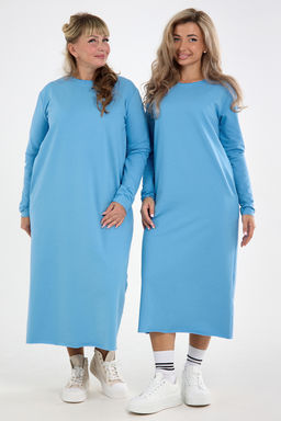 Платье-футер-длинное