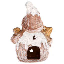 Скульптура-фигура для сада из полистоуна Снеговик с конфетой 16х22см (Россия) - Домашняя мода фото 2