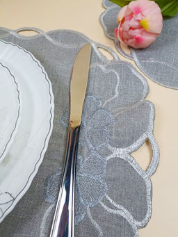 Набор плейсмат серые 35*45 см OLS-918-3