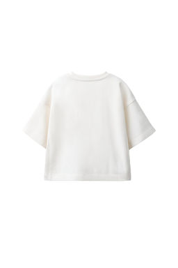 CAMISETA LISA HEAVY JERSEY / Crudo - Zara фото 7