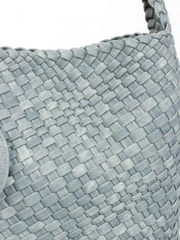 LACCOMA сумка СУ1053-2-винтаж синий эко кожа хлопок  фото 3