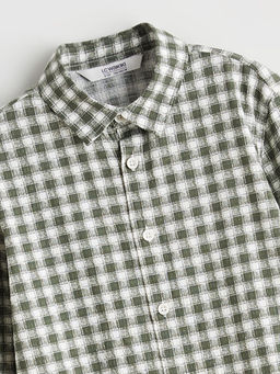 Uzun Kollu Ekose Erkek ?ocuk G?mlek