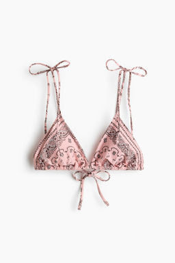 Top de bikini triangular con relleno
