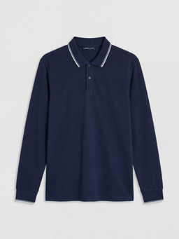 Polo Yaka Uzun Kollu Pike Erkek Ti??rt