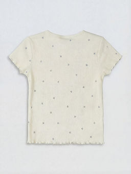 Kalp Desenli Fitilli K?z ?ocuk Ti??rt