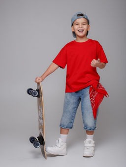 Футболка базовая, цвет Красный, кулирка х/б100%