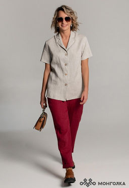 Рубашка из 100% льна премиального качестваМехико - Vals фото 6