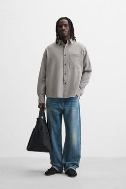 TEXTURED CHECK SHIRT