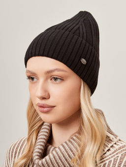 Шапка жен. виск+нейл+каш LB-A53068 black