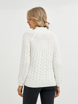 джемпер женский из хлопка с воротником стойка - Glenfield фото 7