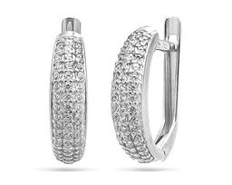 Серьги из серебра куб.циркон., ЗК2100728