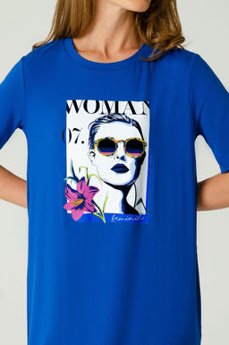 Арт. 8608 Туника женская 42-50 (5 шт) Цвет:коралловый - Калинка фото 9