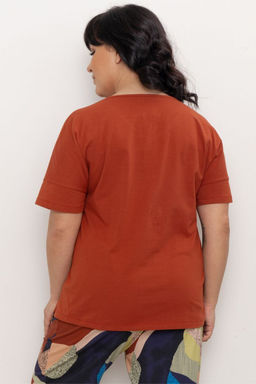 ФУТБОЛКА ЖЕНСКАЯ арт. 6514W-20331.1H-527.1385 - Almando melado фото 7